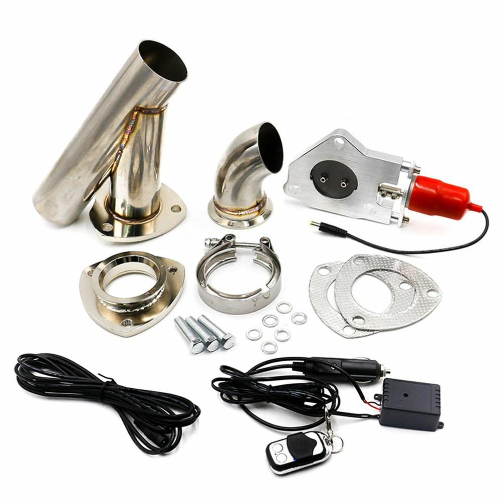 Exhaust Dual Valve Electric Y Pipe E-Cut Out Catback with Remote Control Muffler Car Accessories
