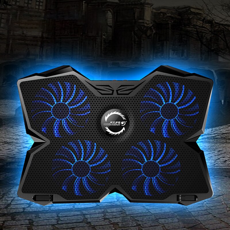 Laptop Kühler Laptop Cooling Pad Notebook Gaming Kühler Stehen mit Fünf Fan und 2 USB Ports für 17 18 zoll laptop: new  product    2