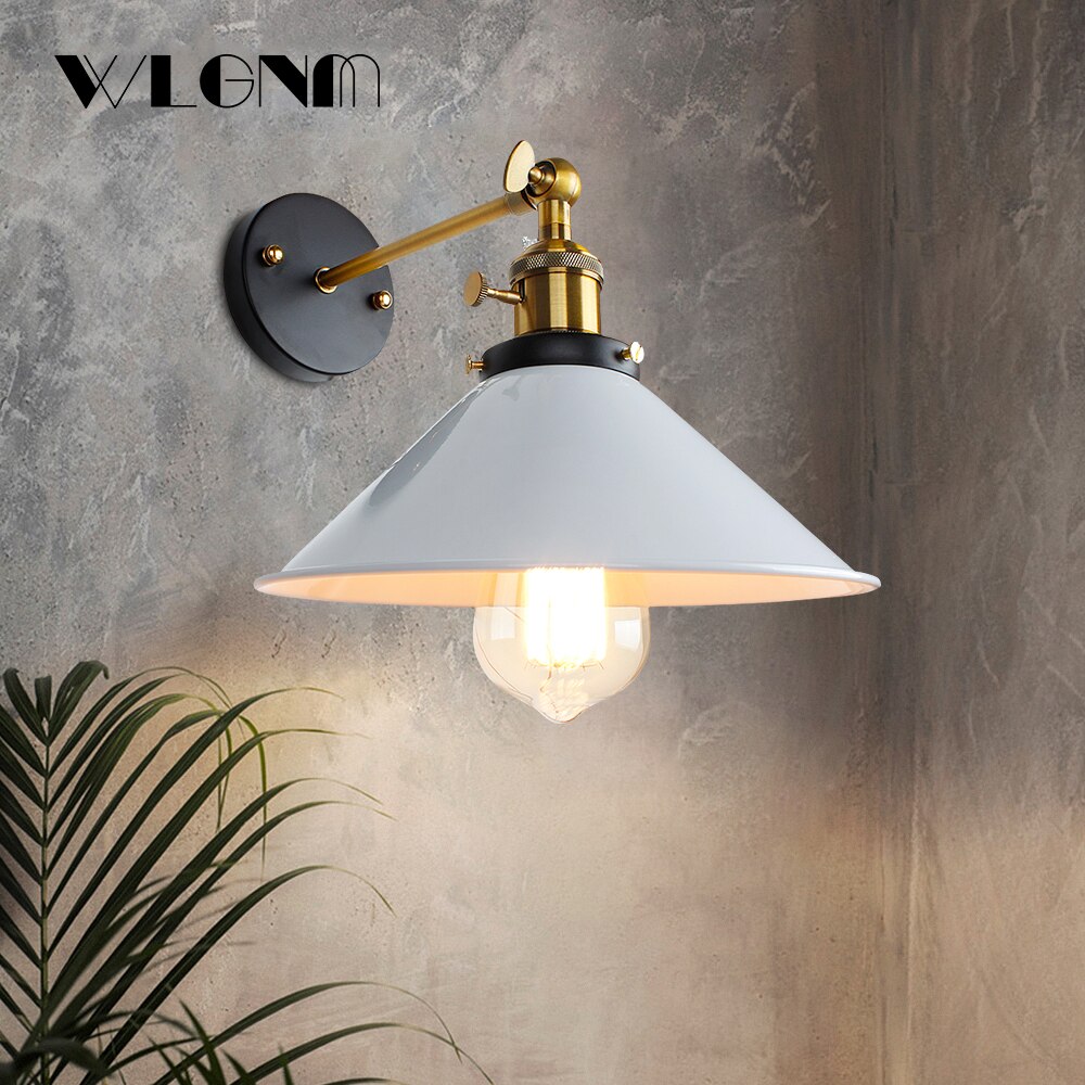 Industriële Vintage Wandlamp Zwart | Katrollamp vintage | Wandlampen | Lamp