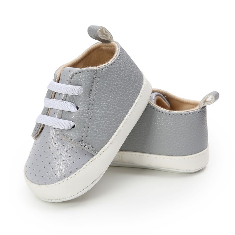 Zapatos informales de PU para bebé, zapatos para primeros pasos, de cuero Pu