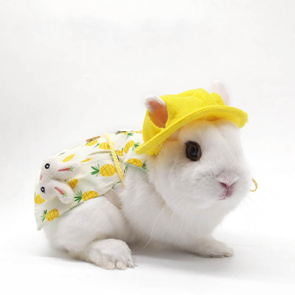 Cotton Adjustable Pet Bunny Clothes Rabbit Costume Outfit For Ferret Rabbit Bunny Hamster