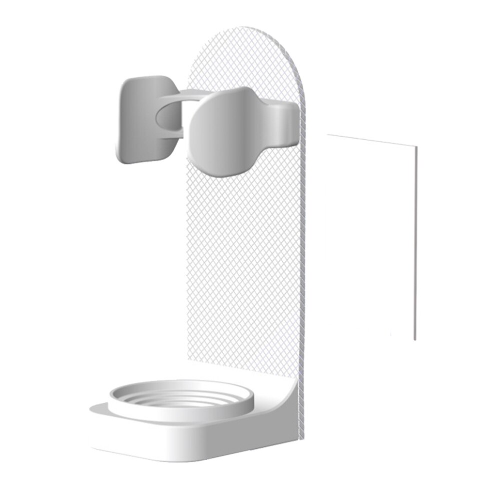 Electric Toothbrush Holder Wall-Mounted Bathroom Space Saving Traceless Toothbrush Organizer Stand Adhesive Rack Accessories: white