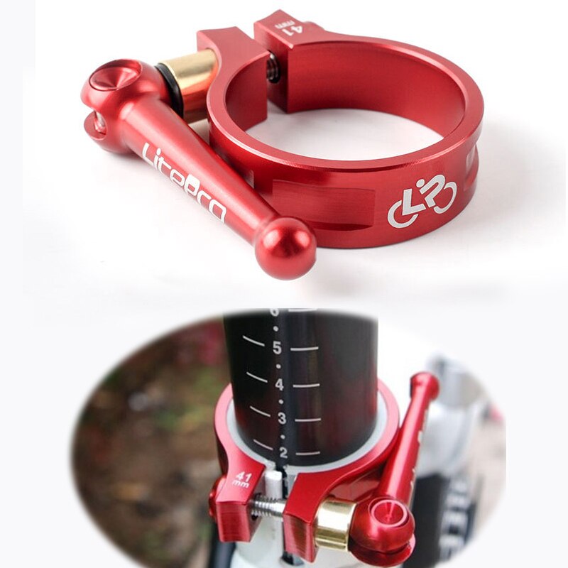 Vouwfiets Quick Release Zadel Klem Fietsen Zadelpen Zadelpennen Legering Klem 41Mm Zadelpenklem Voor 33.9Mm zitbuis