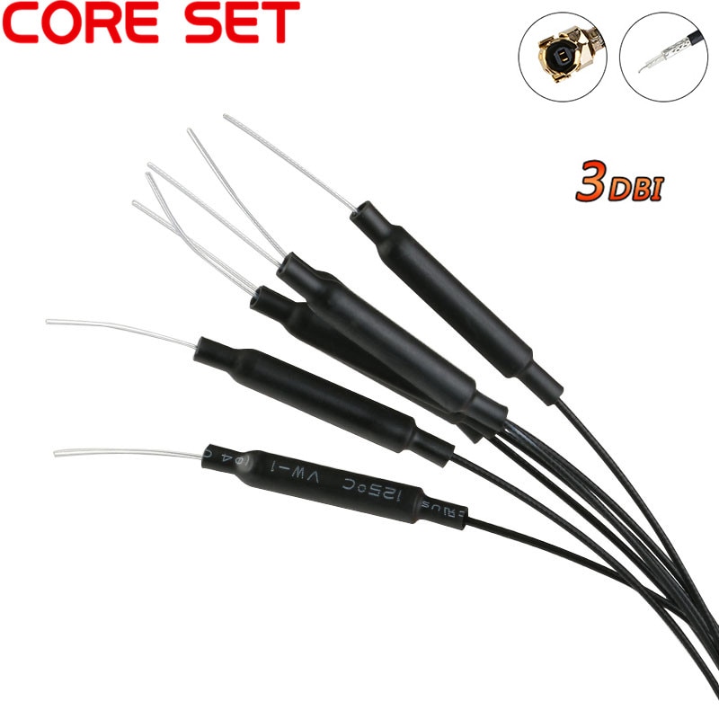5Stck 2,4 GHz WIFI Antenne 3dbi Ufl IPX Stecker Durcheinander Inneren Luft 3DBI 15cm Länge 1,13 Kabel Für HLK-RM04 ESP-07