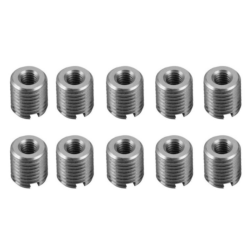 self tapping inserts threaded inserts Male Thread Nut Stainless Steel Extension Fastener Slotted Sleeve Repair