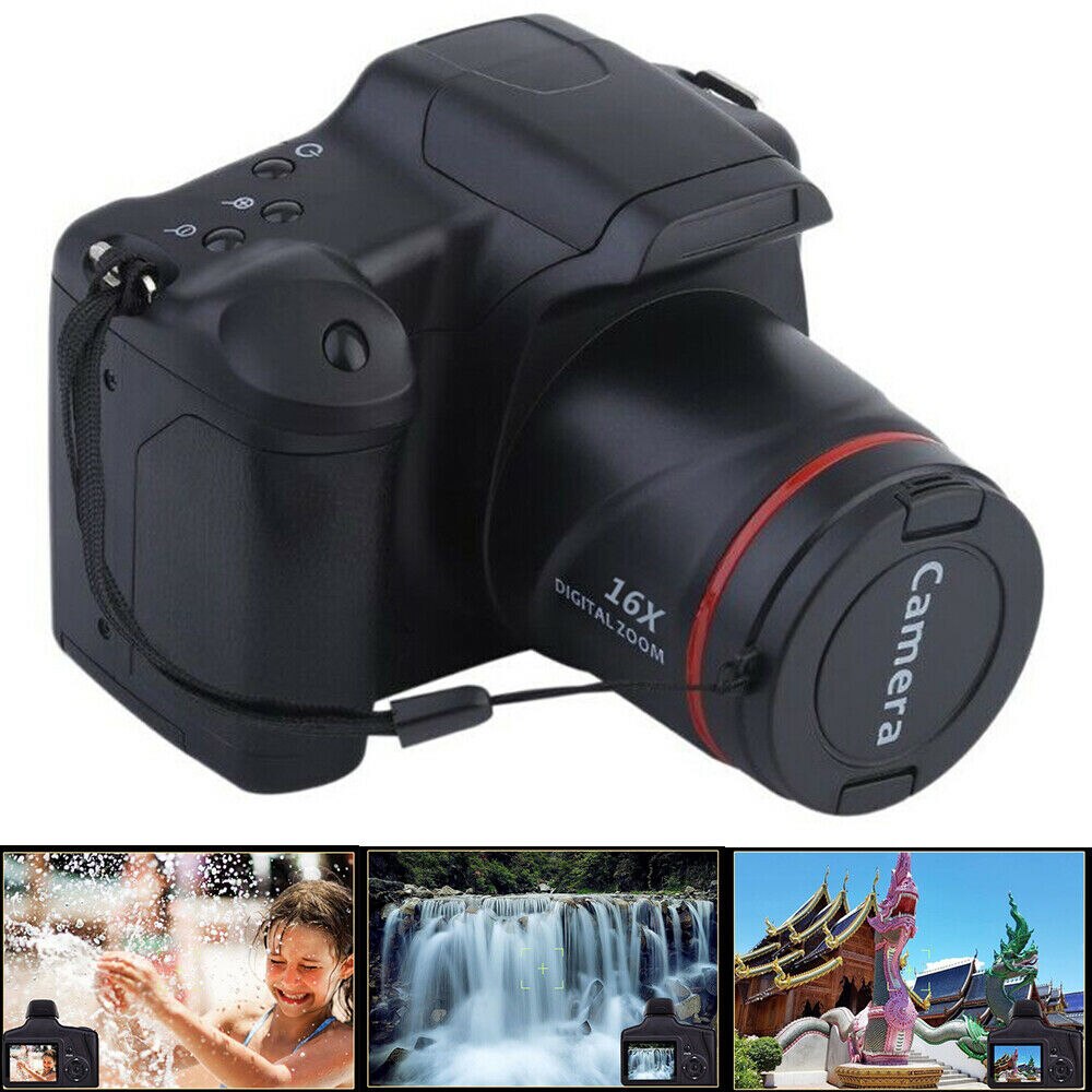 Digital SLR Camera 2.4-Inch TFT LCD Screen 1080P 16x Zoom Anti-Shake Full HD 16 Megapixel CMOS Sensor Ultra-Light LCD Screen