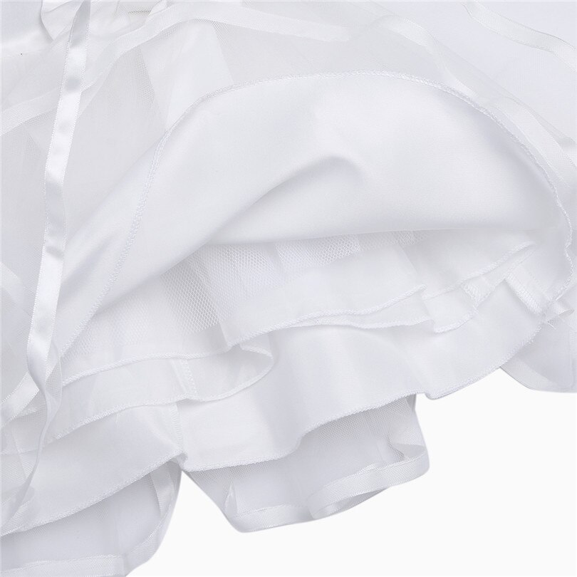 Iequel-vestido blanco para niña pequeña, ropa de infantil con lazo grande para primer cumpleaños, vestidos formales con tutú