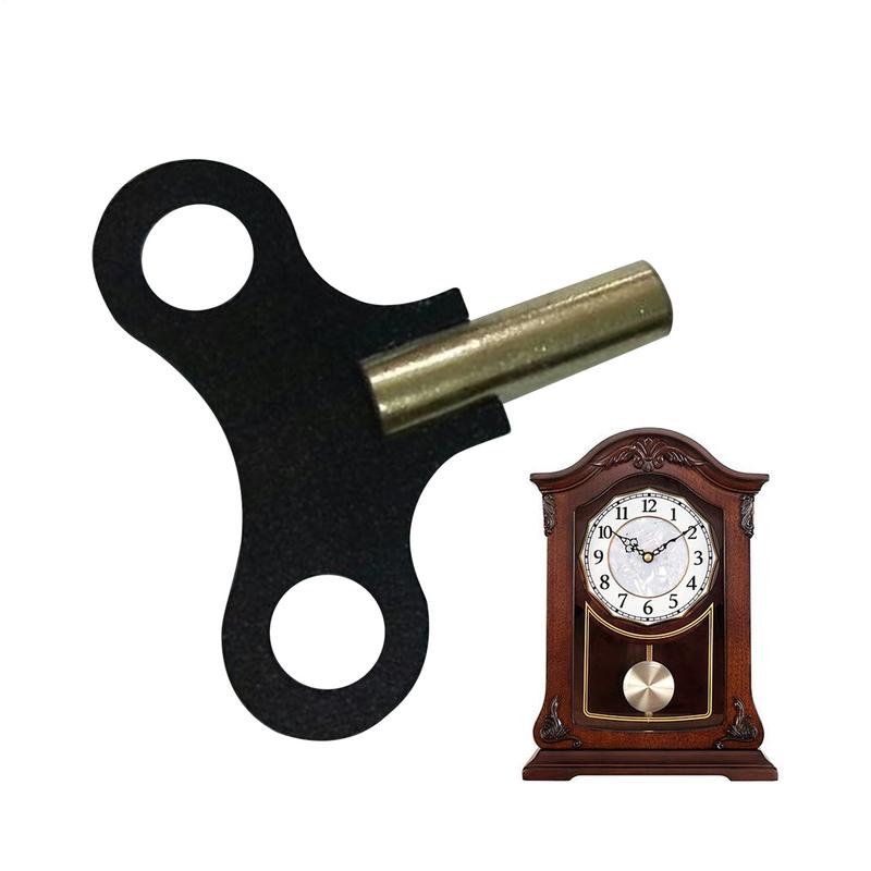 Kit de réparation d'horloge mécanique, pièces de remontage de clé, fournitures d'horloge solides, manivelle, remontoir, moteur