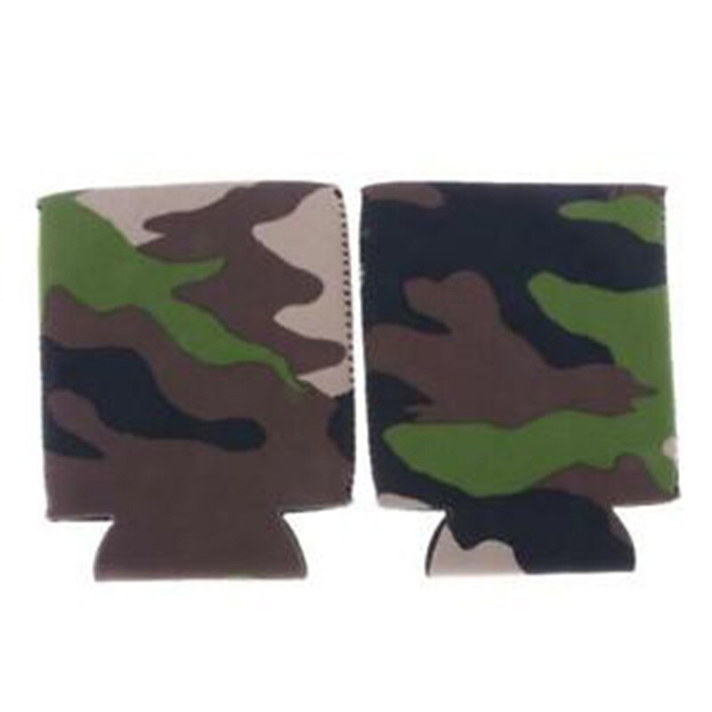 10Pc/Set Camouflage Neoprene Beer Cup Cover Drinks Tin Can Cooler Sleeve Holder