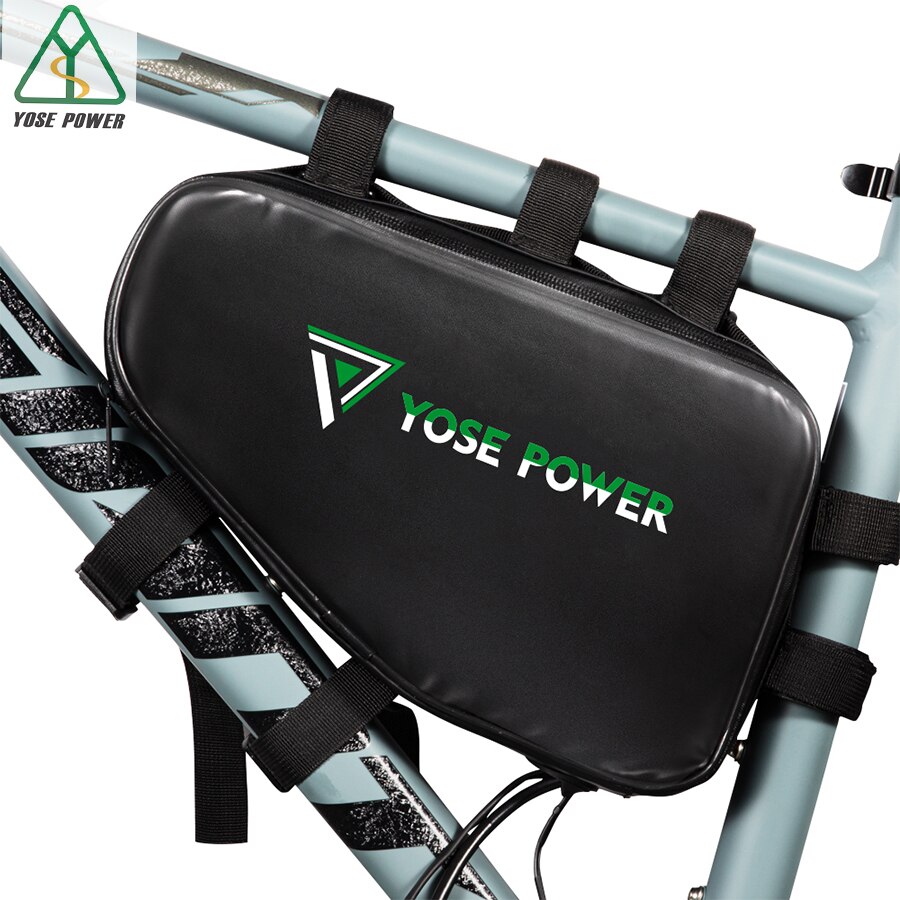 YOSE POWER-Bolsa de batería de litio para bicicleta eléctrica, resistente al agua, a prueba de polvo, triangular, cubierta de almacenamiento al aire libre para bicicleta