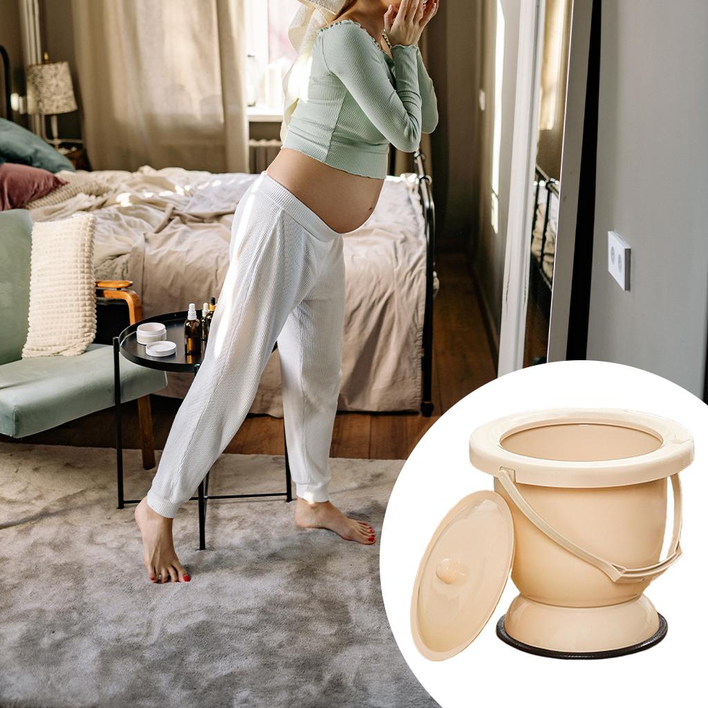 Mini Pot à uriner avec couvercle, portable, anti-éclaboussures, pour chambre à coucher, pour enfant, adulte, femme enceinte
