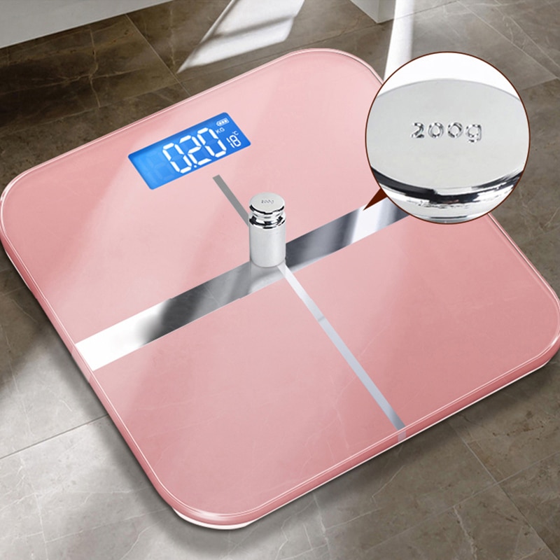 Body Weighing Digital Body Weight Scale LCD Display Glass Smart Electronic Scales