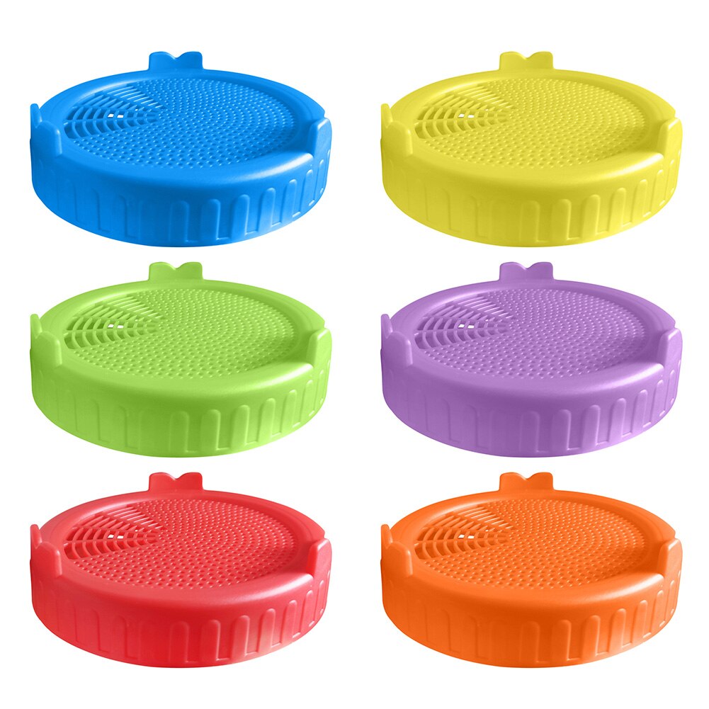 Sprouting Lid Food Grade Mesh Sprout Cover Kit Seed Growing Germination Vegetable Silicone Sealing Ring Lid For Mason Jar
