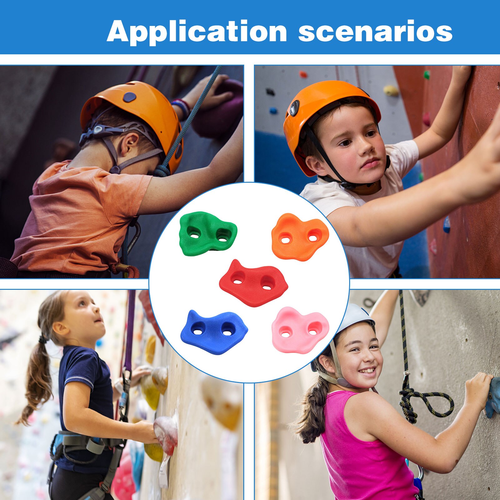 Klettern Felsen Spielzeug Für freundlicher Zauberstab Steine Hand Füße Hält Griff Bausätze freundlicher draussen drinnen Spielplatz Kunststoff draussen Ausbildung