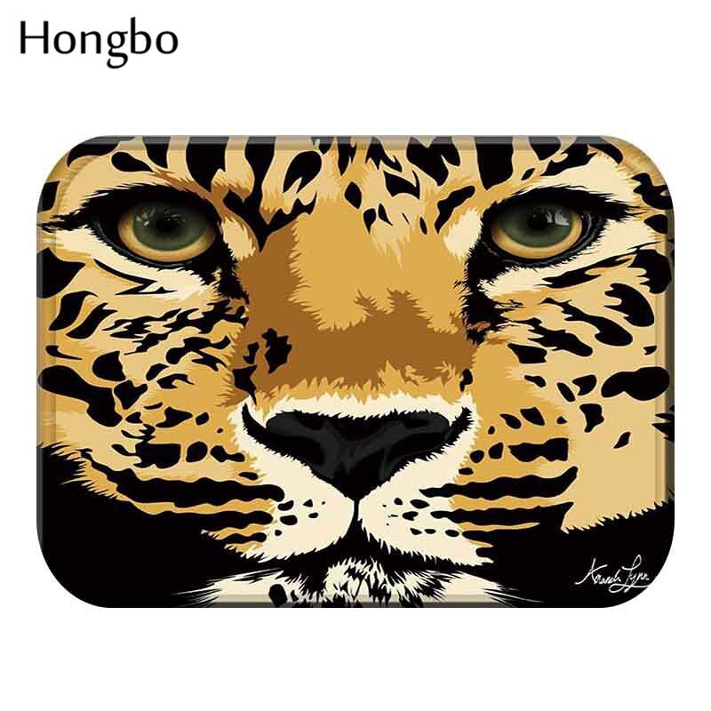 Hongbo-tapis de sol en tigre, motif chien, hibou et chat, antidérapant, pour porte, paillasson extérieur, cuisine, salon: 14