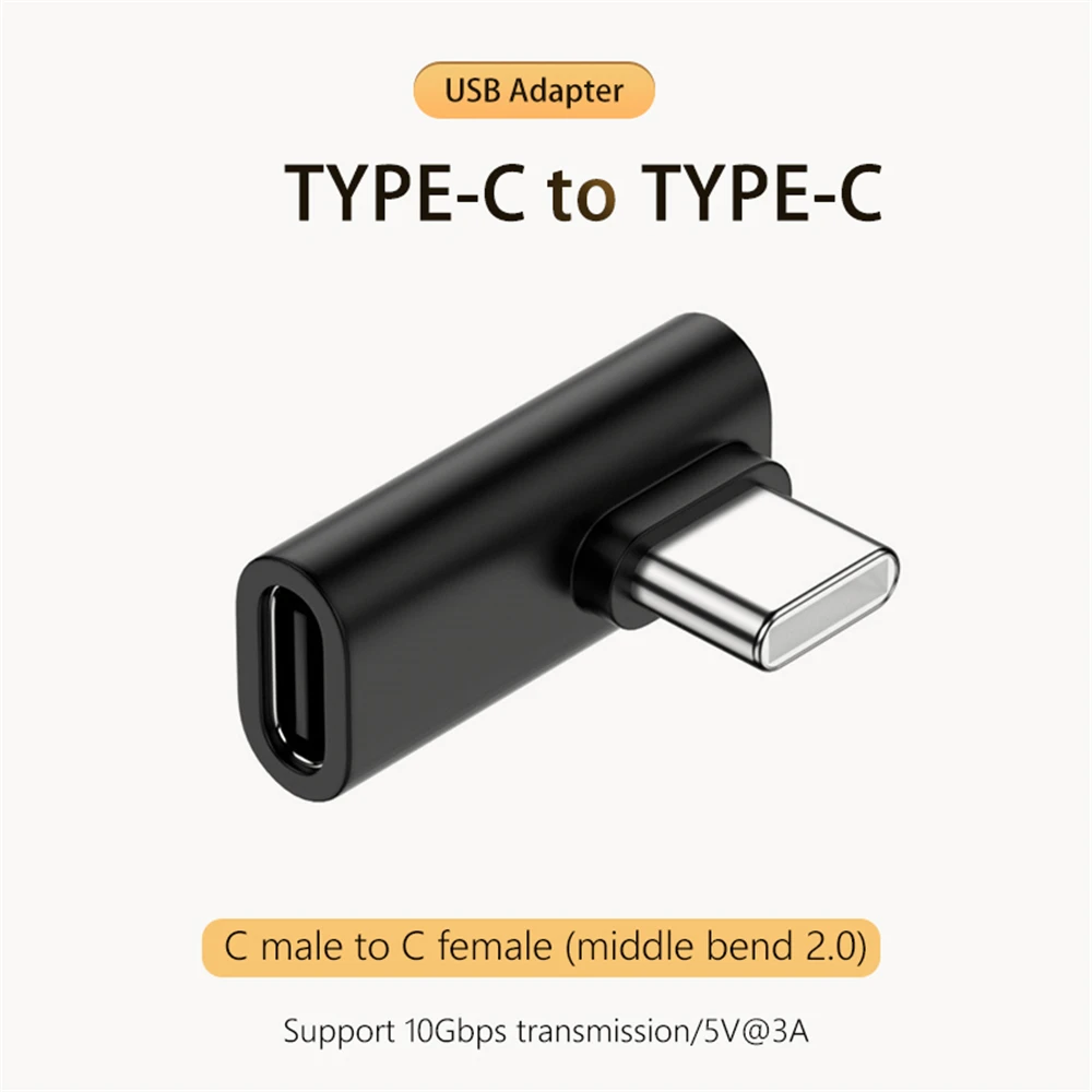 90/180 Degree Elbow C Adapter C USB C OTG to USB Converter U Shape USB-C 3.0 Connector for Android Computer Phone Tablet Adapter: green