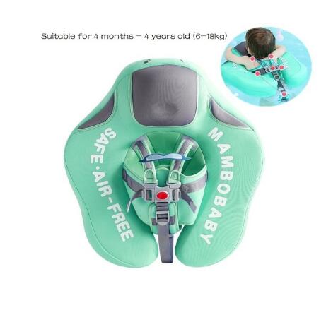 Enfant natation anneau sécurité Non-gonflable flotteur couché infantile enfants natation piscine accessoires cercle bain jouets flotteur natation formateur: upgrade green