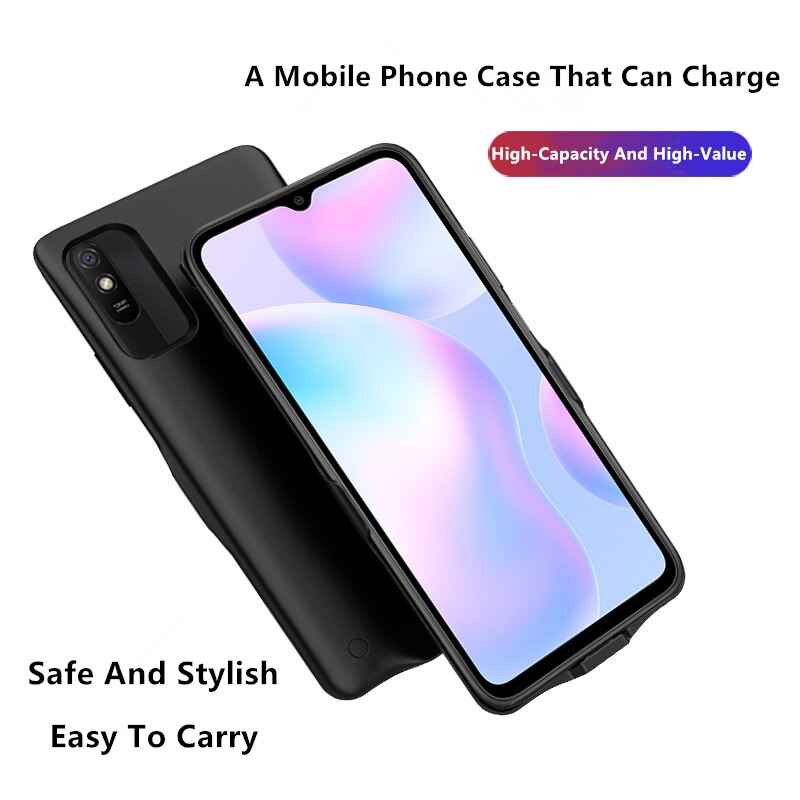 Für Xiaomi Redmi 9A Batterie fallen 6800 Mah Clever Ladegerät Bank Energie fallen Für Xiaomi Redmi 9A Batterie fallen