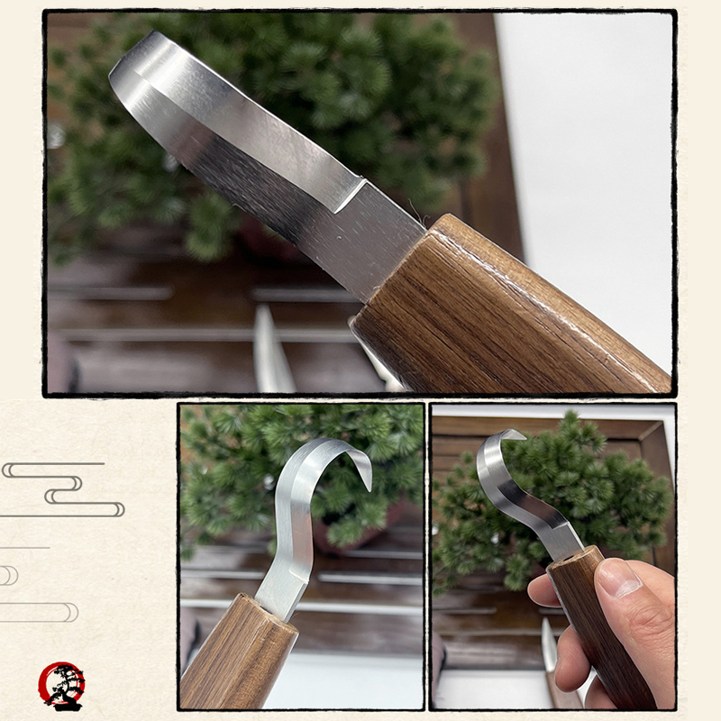 Juego de cuchillos para tallar carpintería, cuchillo con gancho DIY, herramientas de tallado , raspador de madera curvo, madera duradera, 1 ud.