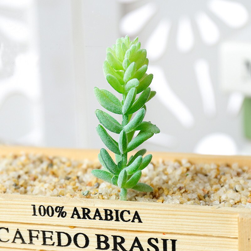 1Pc Groen Paars Rood Massaal Kunstmatige Vetplanten Planten Tuin Decoratie Bloemstuk Badkamer Accessoires Plant: Style15