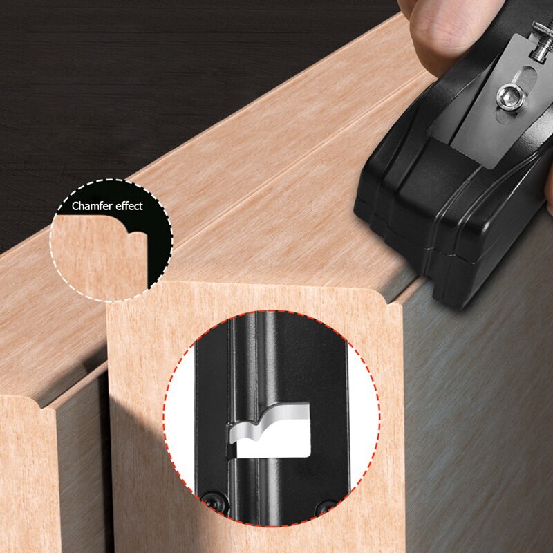 Aluminum Alloy Hand Planes Edge Corner Plane 45 Bevel And Cutter Woodworking Blade Edge Corner Plane Manual Woodworking Planer