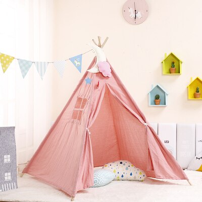 Portable 1.6M Kids Tent Play House For Children Tents Cabana Tipi Infantil Baby Kids Play Teepee Wigwam Castle Carpet Mats Toy: 2