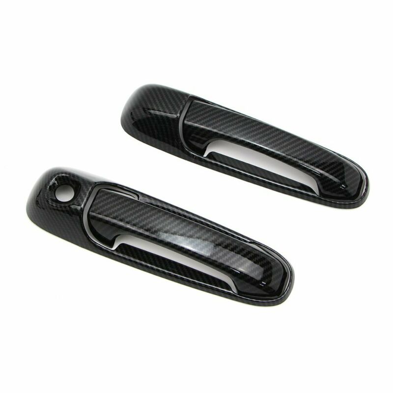 4 set märke och kolfiber stil handtagskåpa för dodge ram 1500 2500 3500 2003-09 bleknar aldrig rostar aldrig