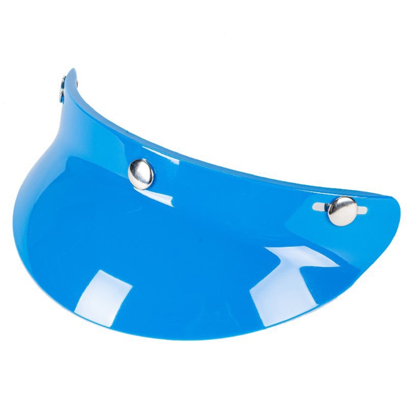 Lente de visera de burbuja para casco de motocicleta, 3-Snap, 3/4, Retro, cara abierta, D7YA
