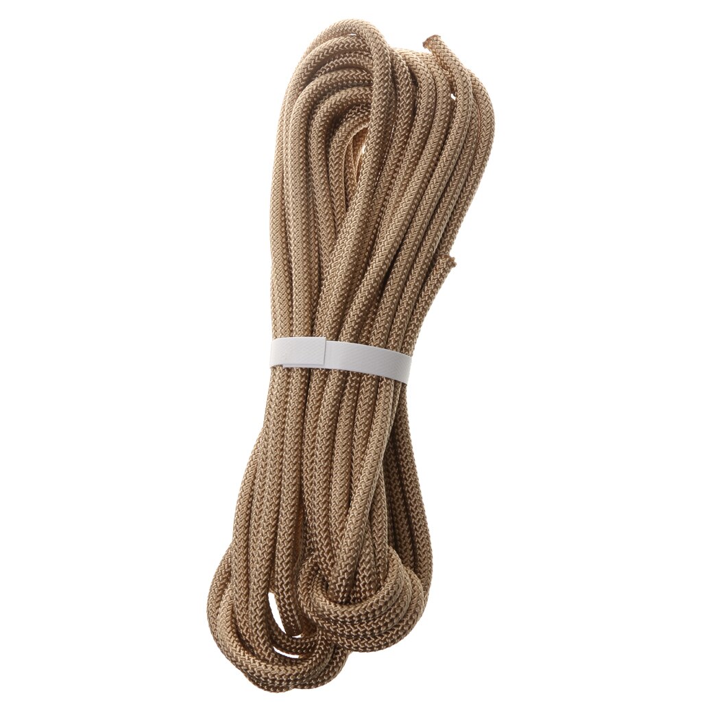 Safety Climbing Sling Rappelling Rope Auxiliary Cord 10m Khaki