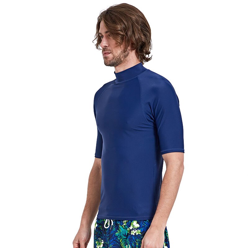 SBART Men&#39;s Rash Guard Shirt Mens Short Sleeved T-Shirt Swimwear Wakeboard Floatsuit Tops UV Swimming RashGuard