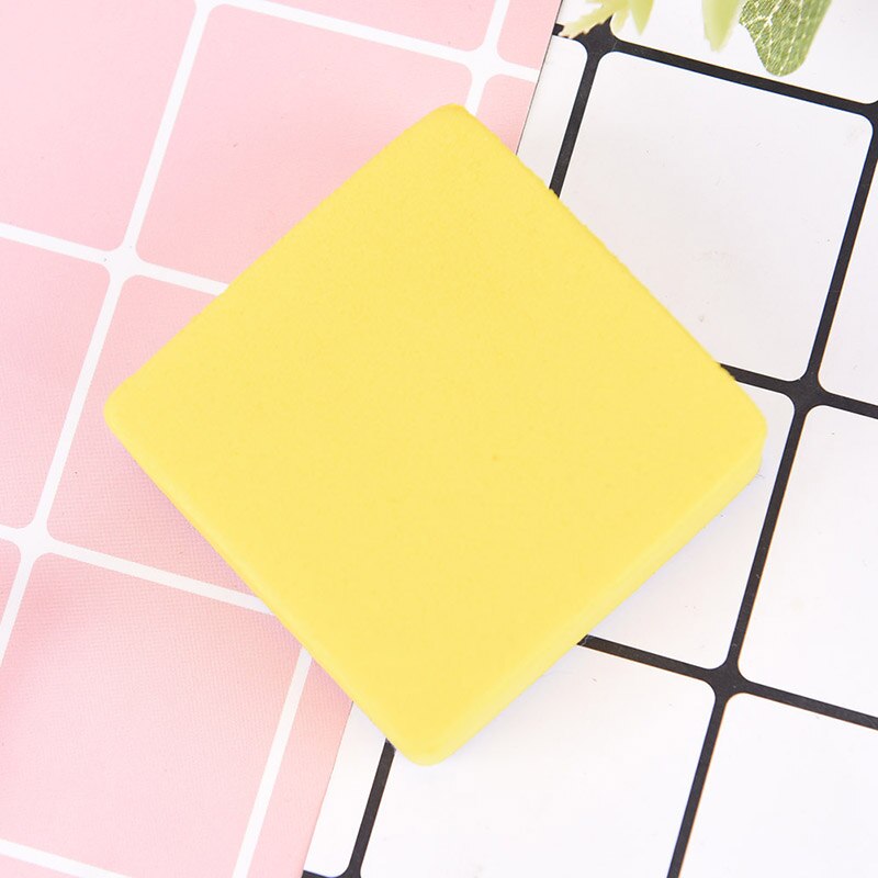 2 Pçs/lote Eraser Chalk Caneta Marcadora Blackboard Whiteboard Cleaner Seco Espuma Brushs Amarelo 5.2*5.2*2CM