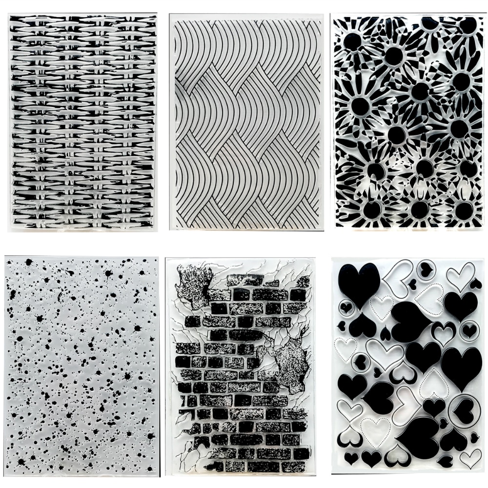 DIY Background Clear Stamp Transparent Stamps for DIY Scrapbooking Photo Album Cutting Crafts Stencil