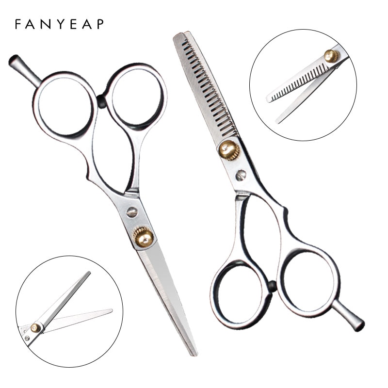 Japan 4cr 6 inch Black cut hair scissors haircut sissors thinning barber hair cutting shears hairdresser scissors