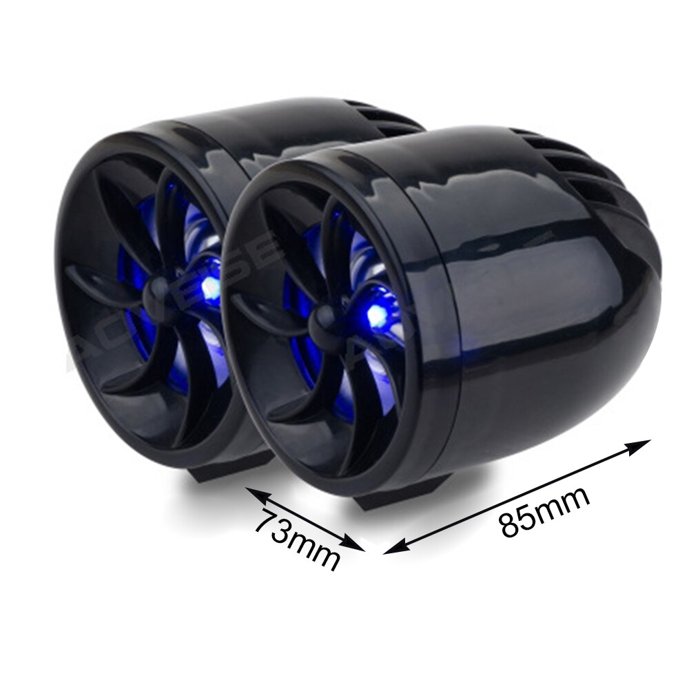 Reproductor de MP3 y Radio para motocicleta, altavoz de 7W para Moto con compatibilidad con FM, USB, SD, AUX, resistente al agua, accesorios para altavoces y motocicletas