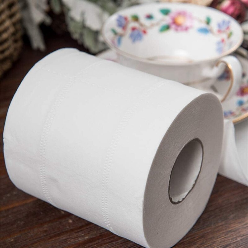 10 rollen Weiß Wc Papier Rolle, Seidige Glatte Weiche 4-Lage Wc Papier, Wc Rolle Gewebe, starke und Hoch Saugfähigen