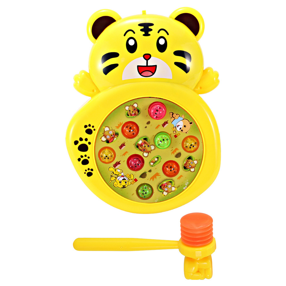 Juego de topos eléctricos, martillo en forma de tigre de dibujos animados, Whacking, 1 Juego