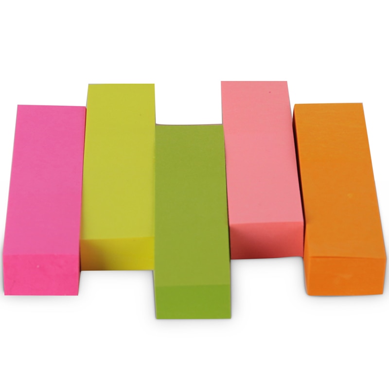 Een Pakket Vijf-Kleur 50*15 Mm Nota 100 Pagina/Kleur Notitie Kleur Pasta N keer Post Indicator Deli 7154