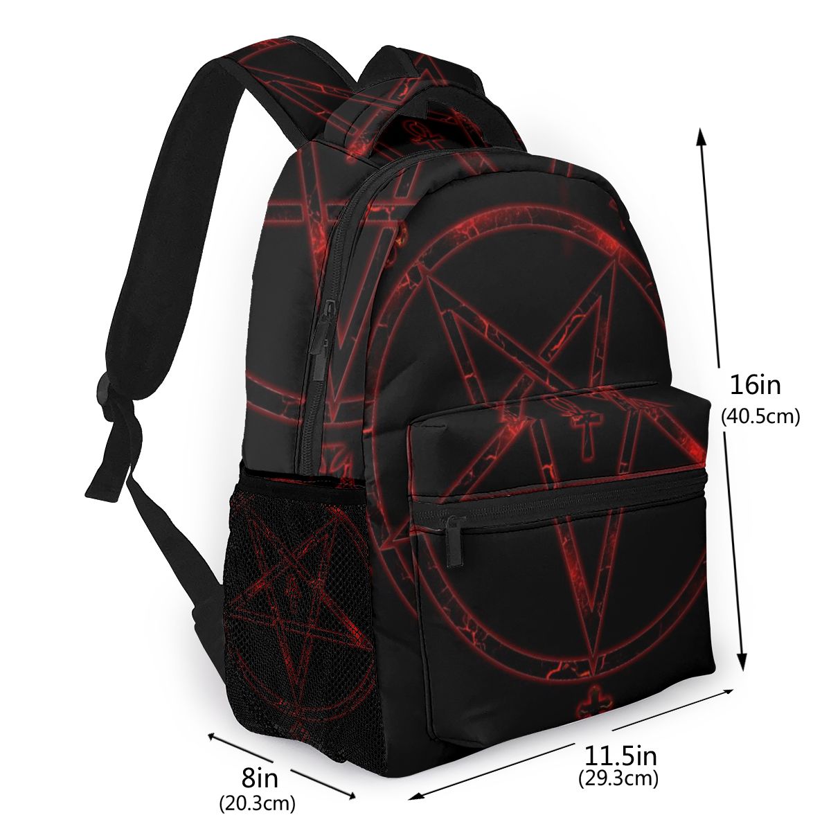 Backpack Casual Travel Bag Pentagram Print School Bag Shoulder Bag For Man Woman Bagpack