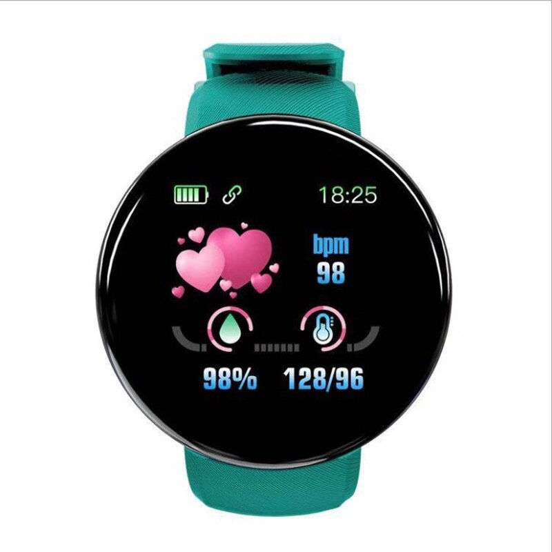 Digitale Horloges Mannen Of Vrouwen Smart Horloge Waterdicht Fitness Sport Fitness Horloge NC99: green