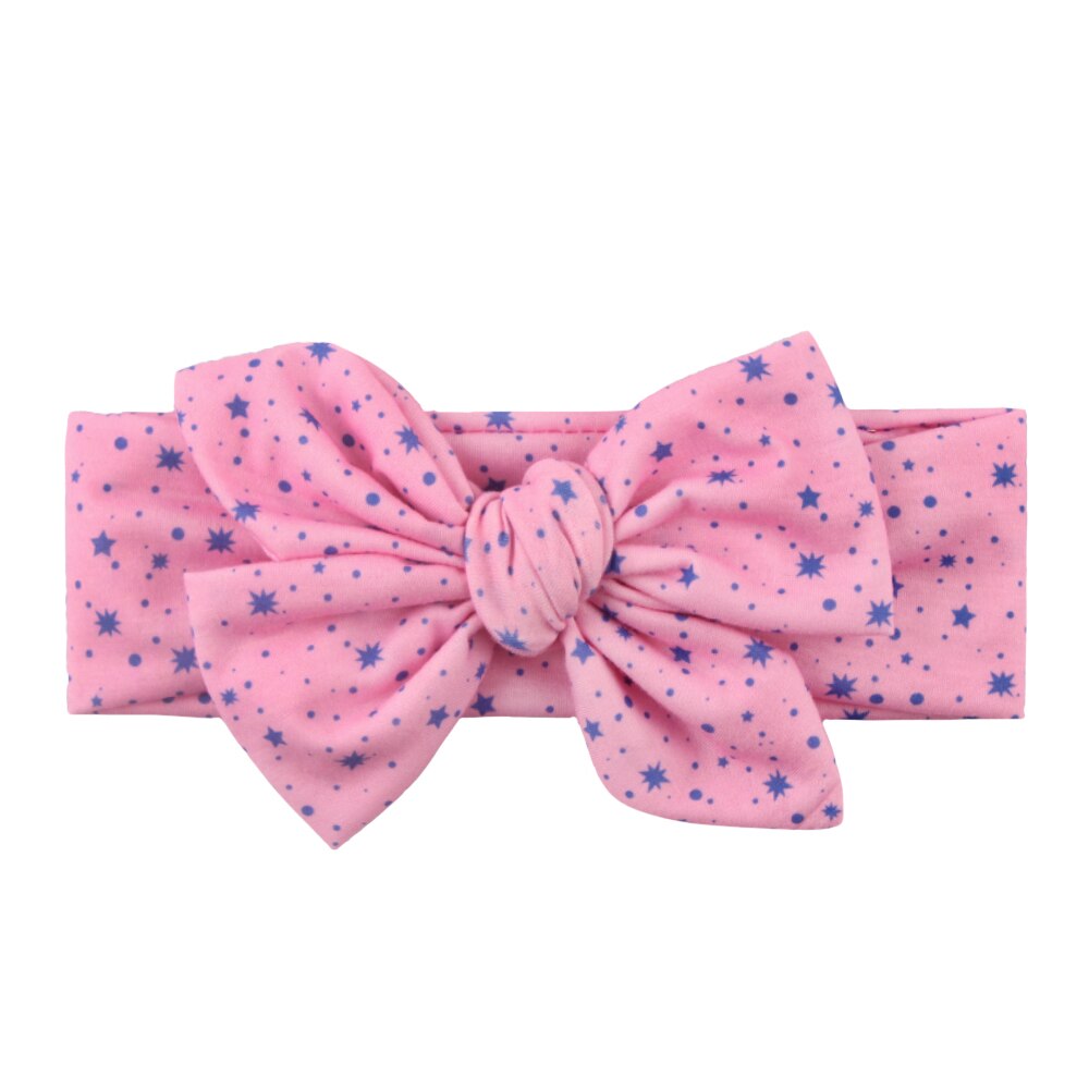 Baby Toddler Girls Kids Bunny Rabbit Bow Knot Turban Headband Hair Band Headwrap: Pink