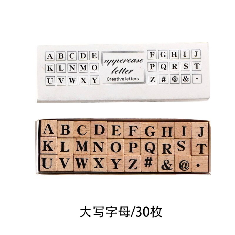 Vintage Typewriter letters Wood Stamp Set Rubber Stamps for Scrapbooking Cards Decoration Embossing Craft standard stamp: 3