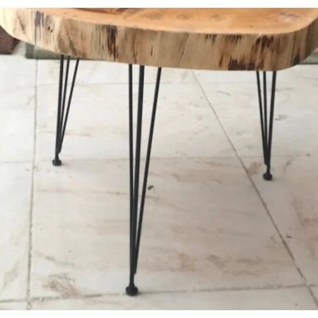 Tel ayakdemi̇r ayakkütük sofabord fod træ sofabord naturligt sehpa 48 357468526