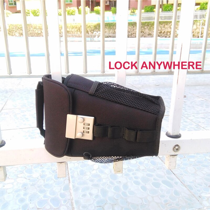 Blokada hasła torba drutu anty-kradzież bezpieczny przenośny hasło pakiet krzesło rowerowa plaża pływać sport futerał na klucze z blokada hasła