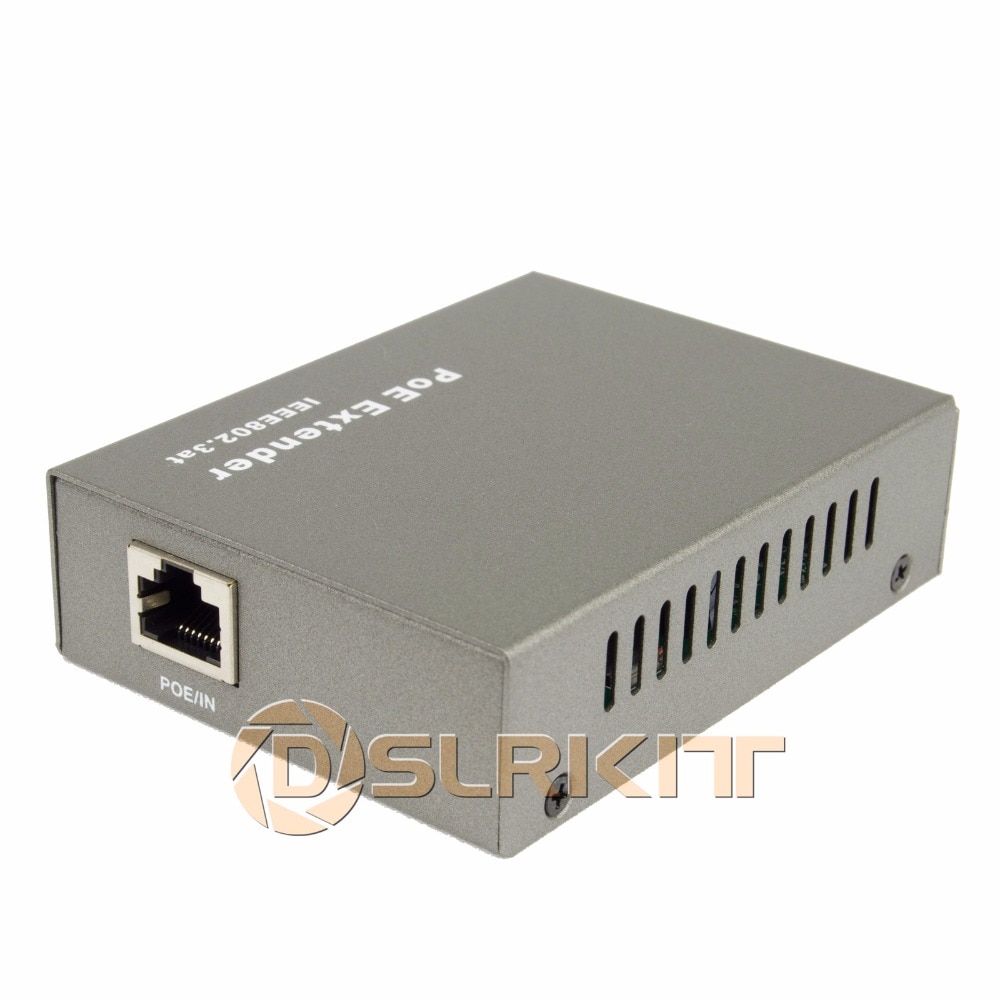 DSLRKIT Gigabit PoE Extender 100-400meter 802.3at Power over Ethernet Repeater 1000Mbps
