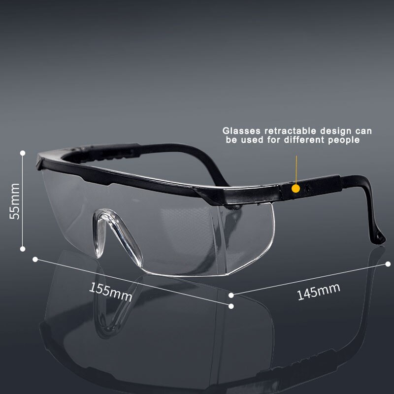 1Pc PC-Safety Glasses Eye Protection Anti-Dust&Shock Goggles Transparent Eyepiece Chemical Gafas Proteccion: pattern 2