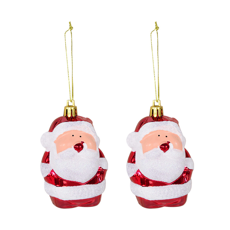 2pcs Christmas Ball Ornament Mold Xmas Tree Ice Cream Snowman House Small Turn Combination Pendant Christmas Tree Decorations: B08