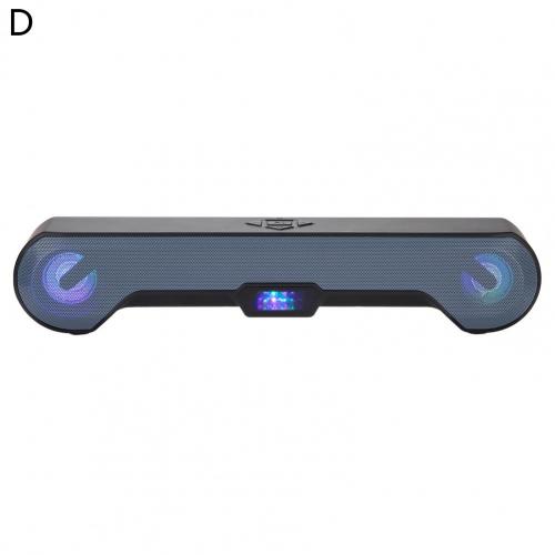 For PC Laptop Theater TV Speaker AUX 3.5mm Loudspeaker TV Sound Bar Wired and Wireless Bluetooth5.0 Home Surround SoundBar: D