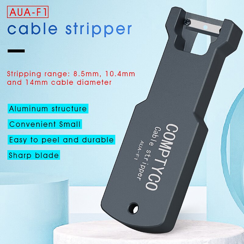 Optical Fiber Tool Longitudinale Stripper AUA-F1 Kabel Jacket Slitter 8.5Mm 10.4Mm 14Mm Kabel Schede Cutter Slitter: WHITE