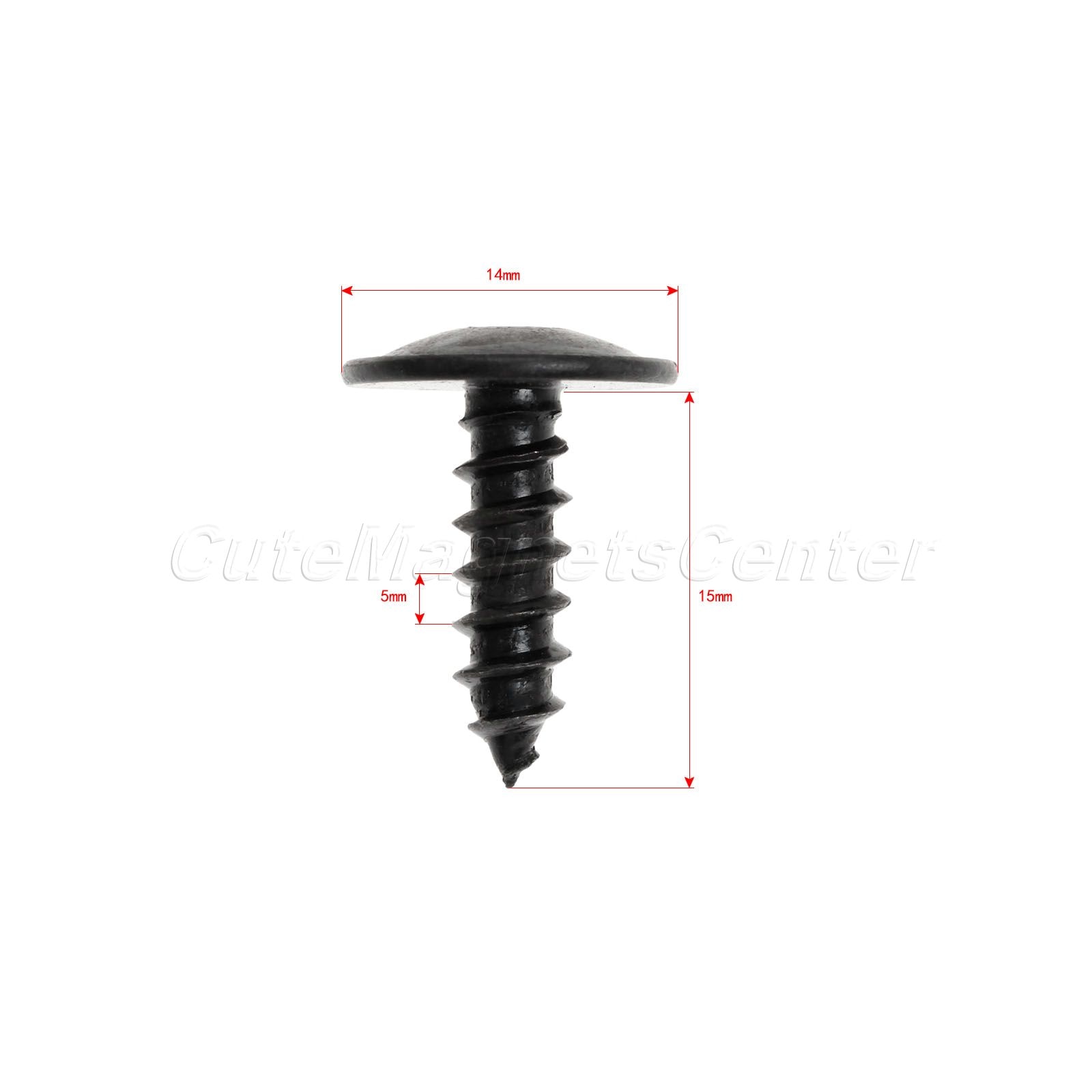 Mtsooning 10 stk motordeksel underbrett sprutbeskyttelse hjulbue torx skrue 5 x 15mm festeklemmer  n90974701 for vw golf