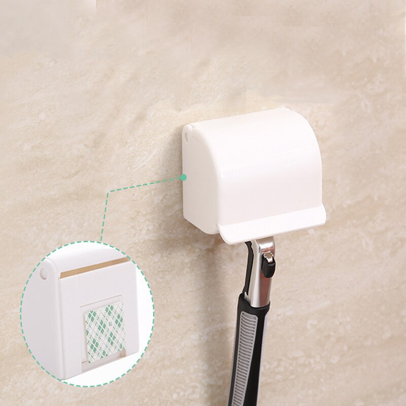 Basupply – porte-rasoir mural, 1 pièce, pour salle de bain, support à capuchon, accessoires de salle de bain